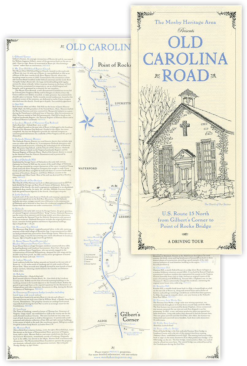 Mosby Heritage Area Brochure from Archives